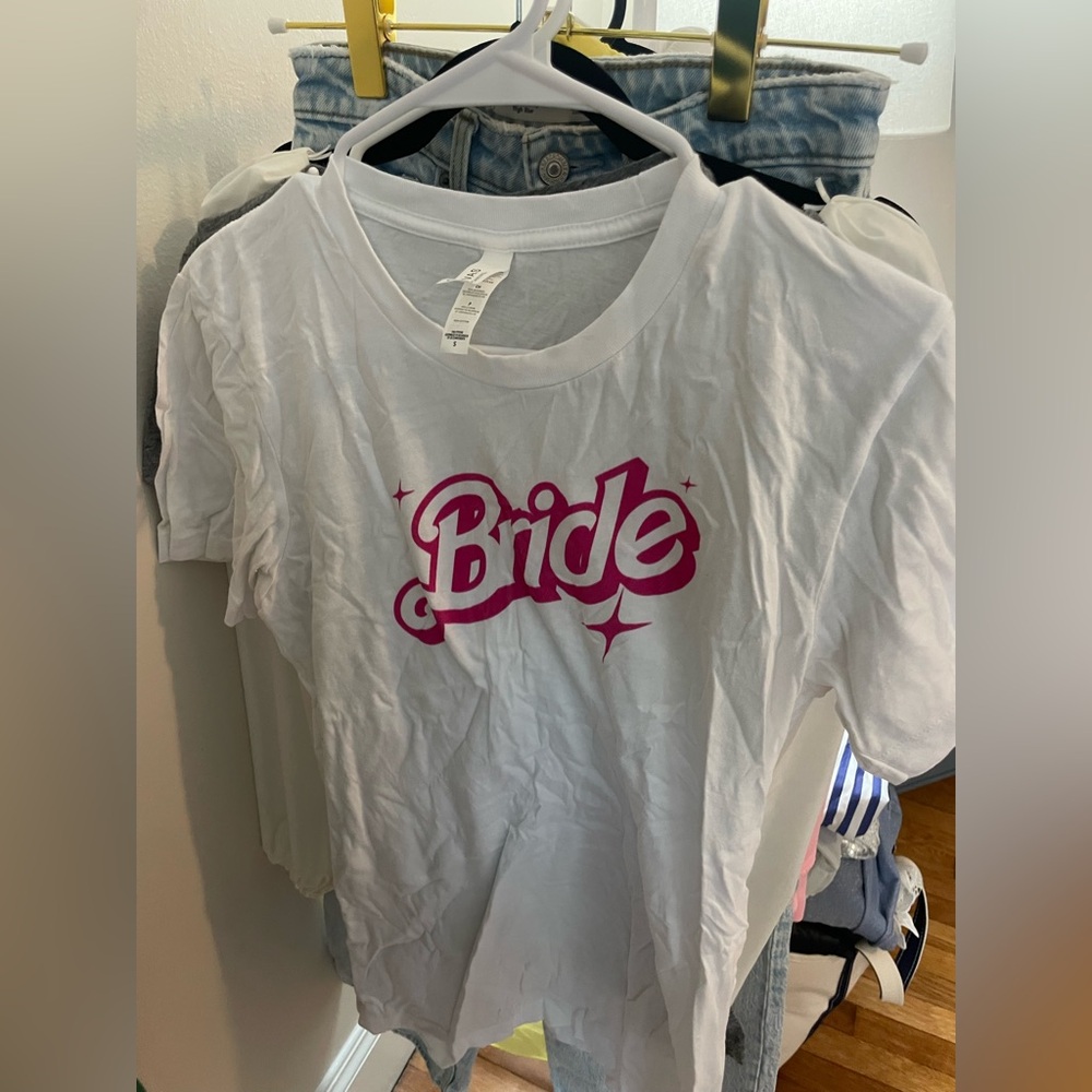 White 'Bride' Graphic T-Shirt